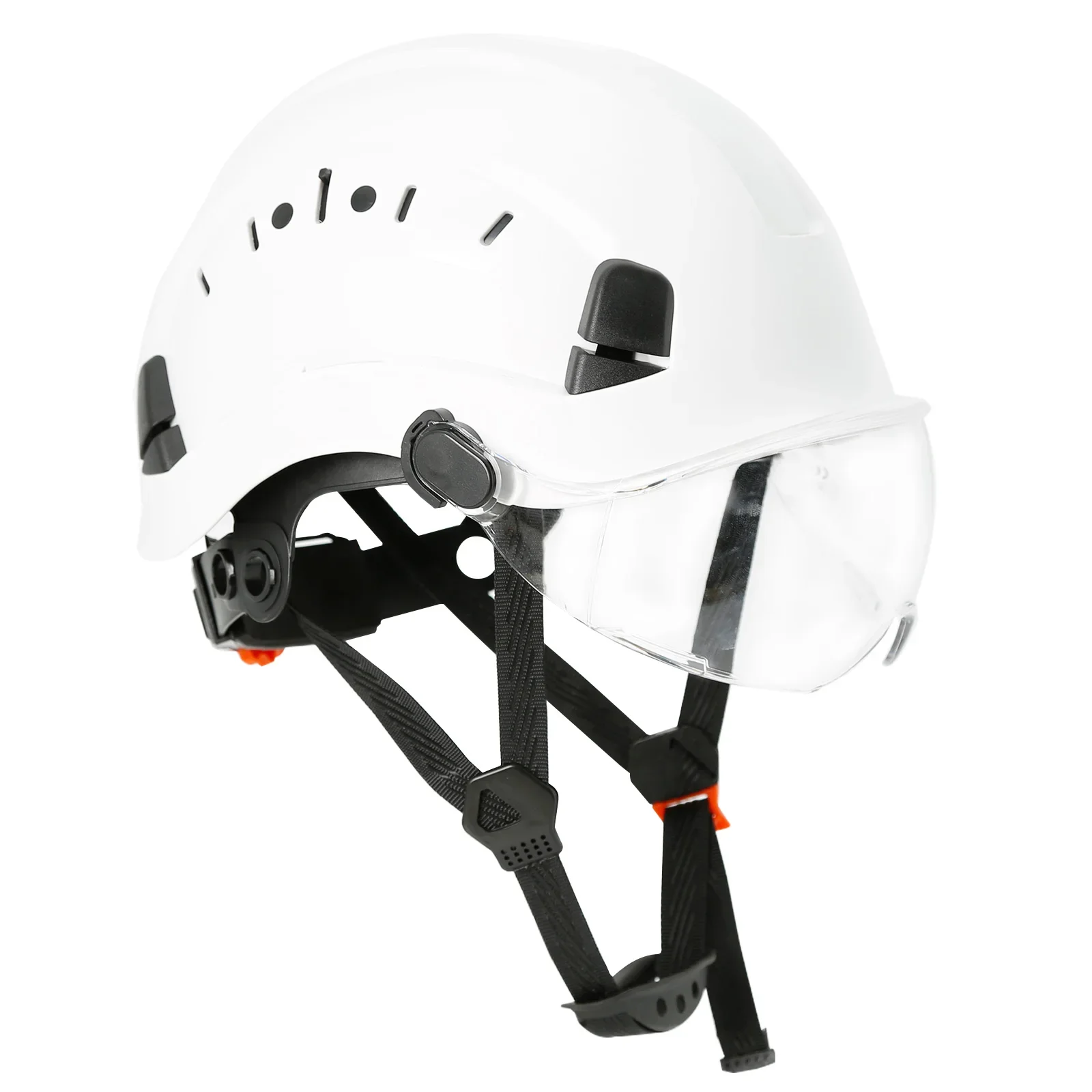 CASQUE BLANC AVEC LUNETTE