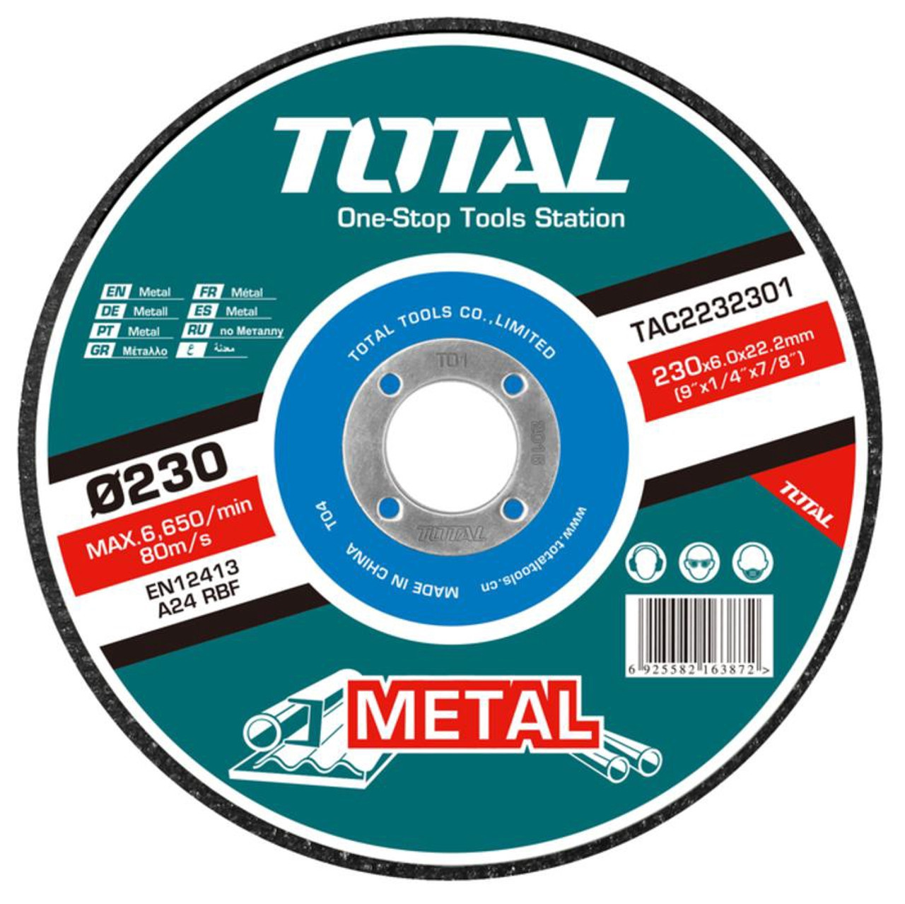 DISQUE A MEULER TOTAL 230mm(9")X6.0 TAC2232301