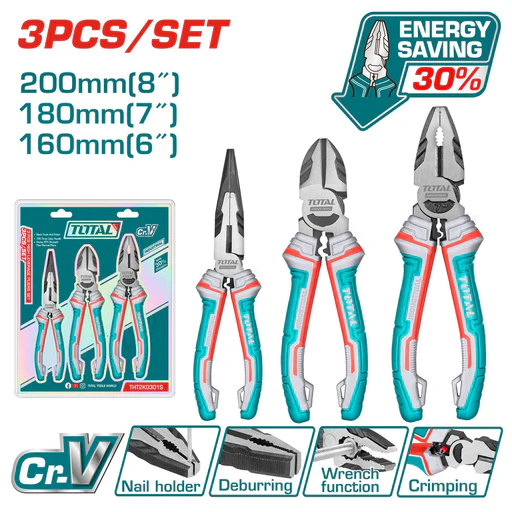 JEU DE PINCE A FORT LEVIER 3PCS THT2K0301S