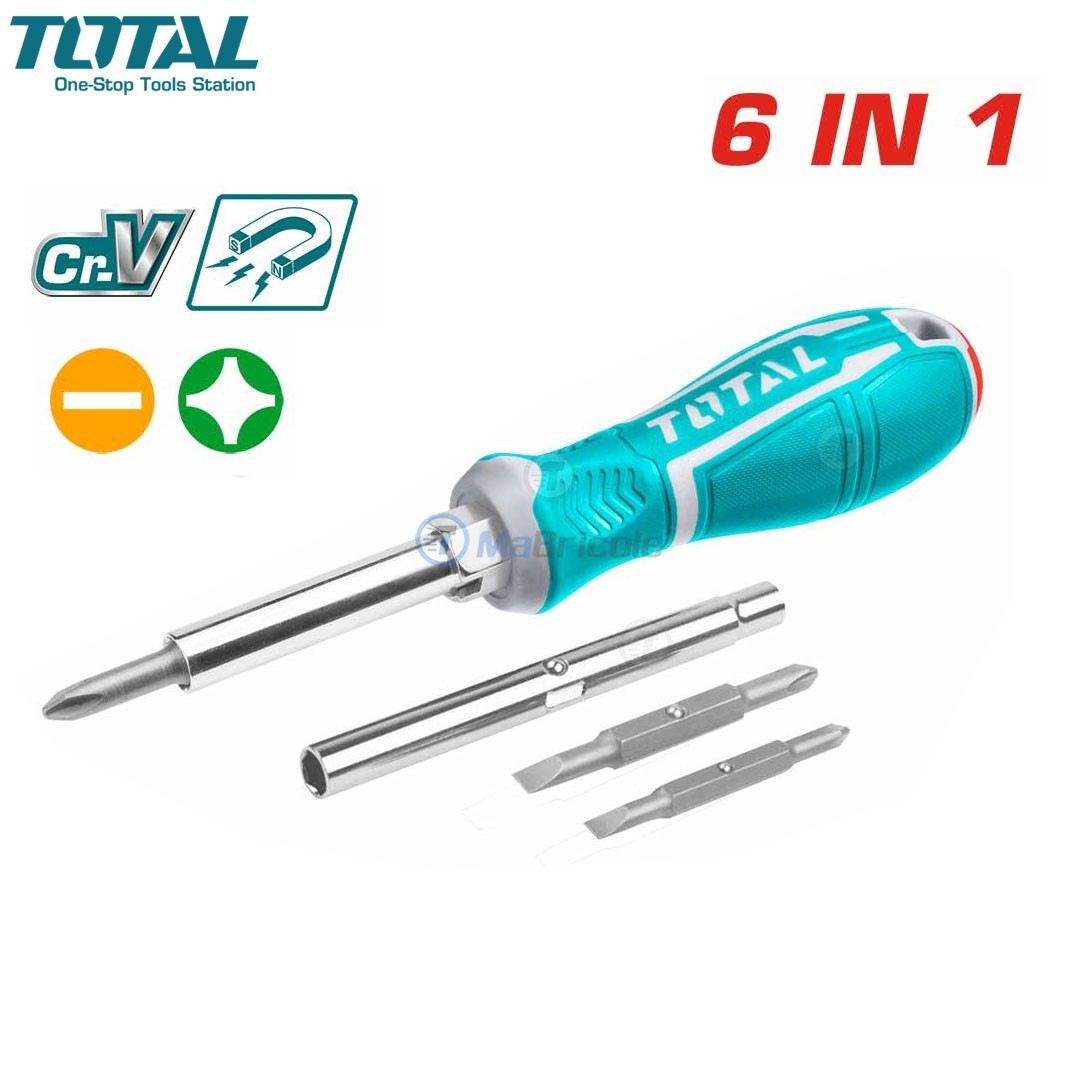 TOURNE VIS MULTI FONCTION 6 EN 1