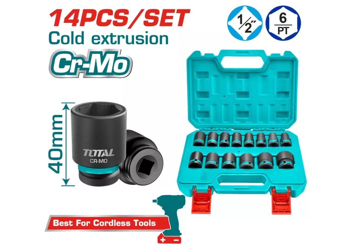 JEU DE DOUILLE  CHOC 1/2" 14PCS THISTD12101