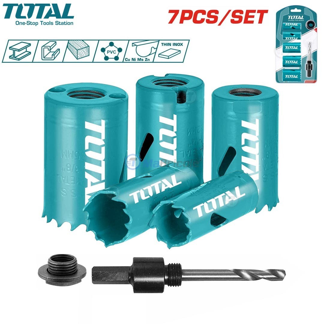 JEU DE SCIE-CLOCHE BIMETALIQUE 7PCS