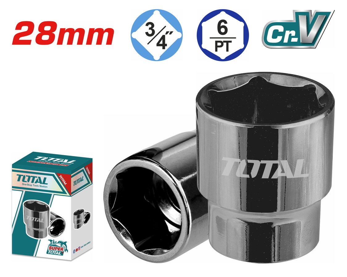 DOUILLE HEXAGONALE 28MMx3/4"THHAST34281