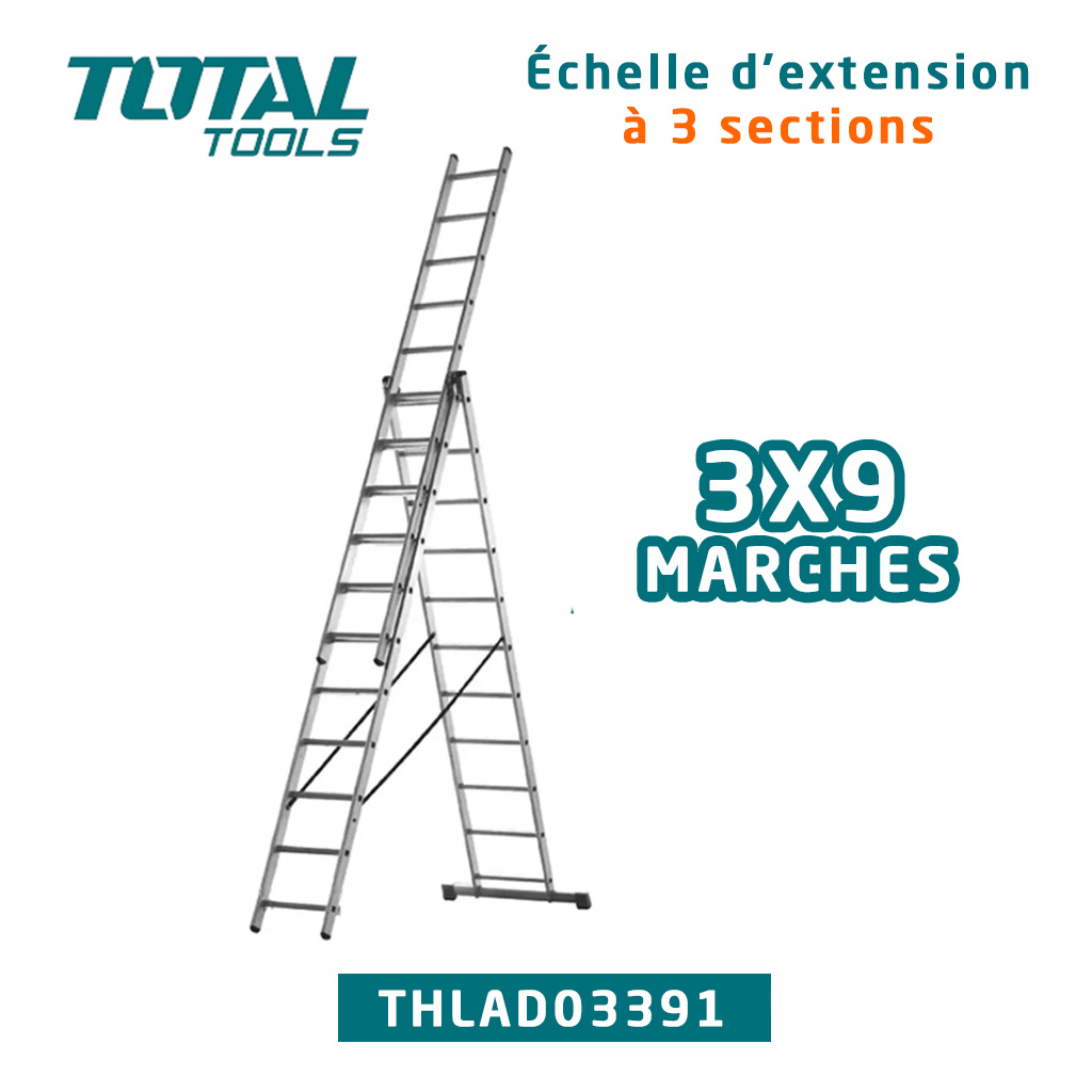 ECHELLE A 3 SECTIONS DE MARCHES
