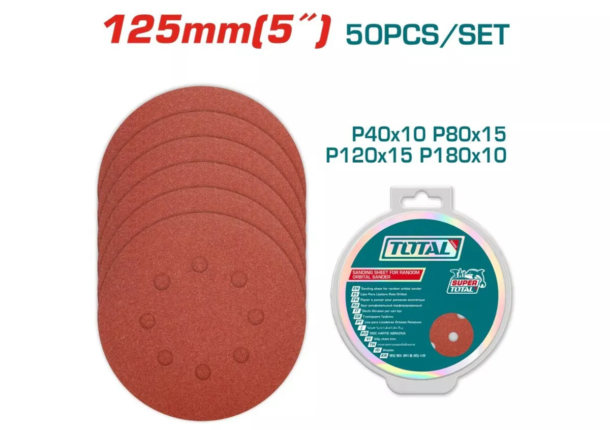 FEUILLES ABRASIF 125MM 5" TAC7315211