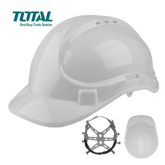 CASQUE DE CHANTIER BLANC TOTAL