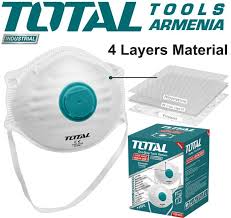 MASQUE ANTI POUSSIERE AVEC VALVE TOTAL (12PCS) TSP402