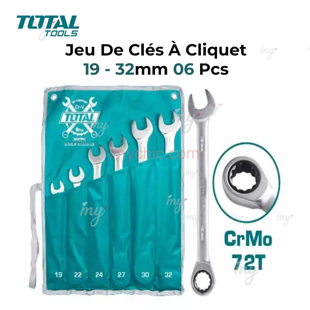 JEU DE CLE MIXTE TOTAL 19-32MM