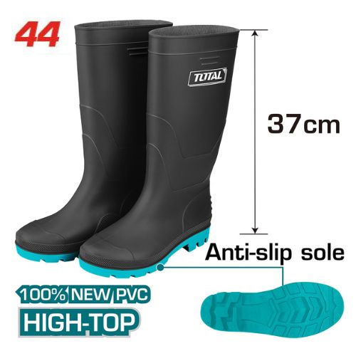 BOTTE PVC NOIRE SIMPLE  TOTAL 44