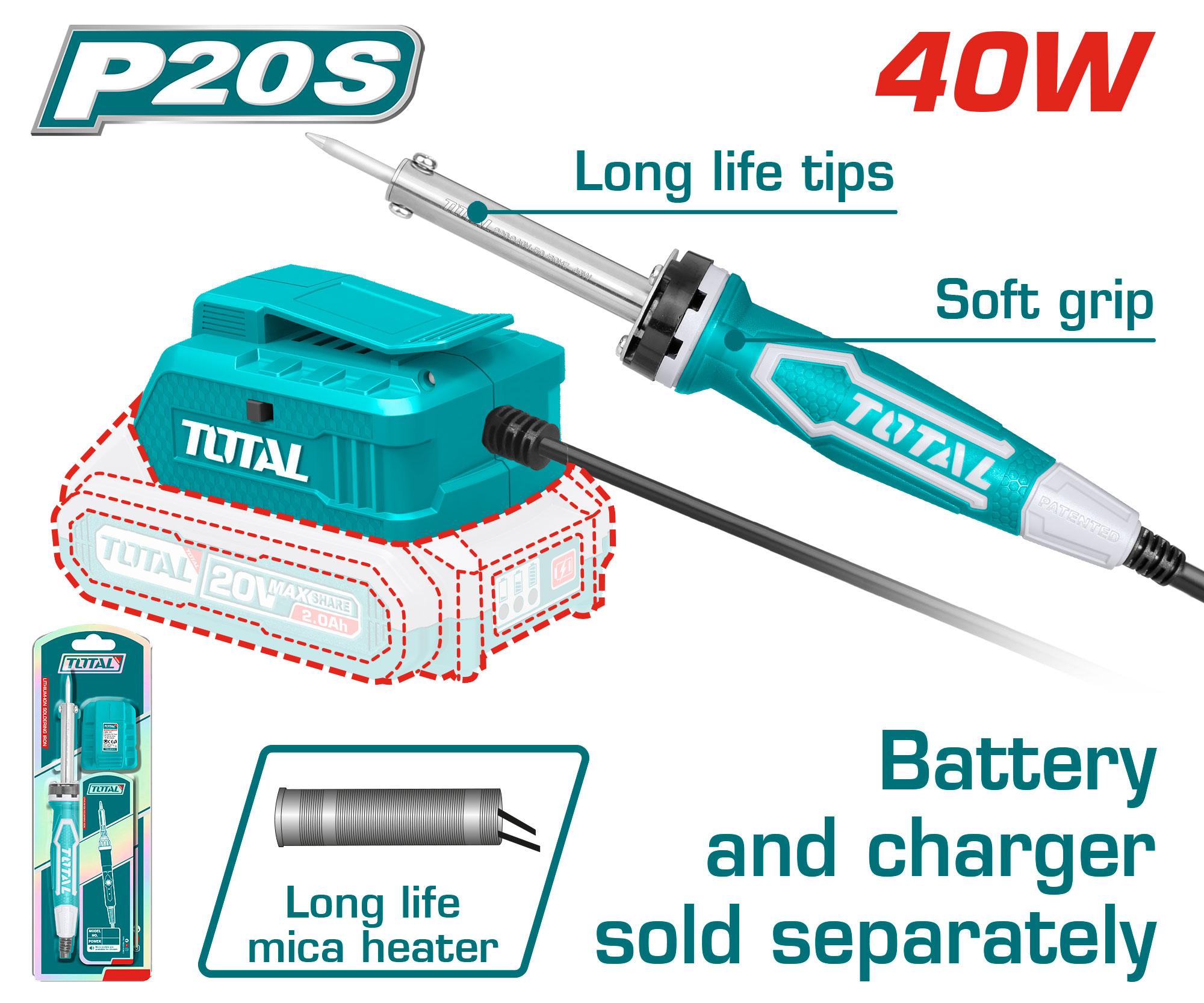 FER A SOUDER AVEC BATTERIE 40W TSILI2001