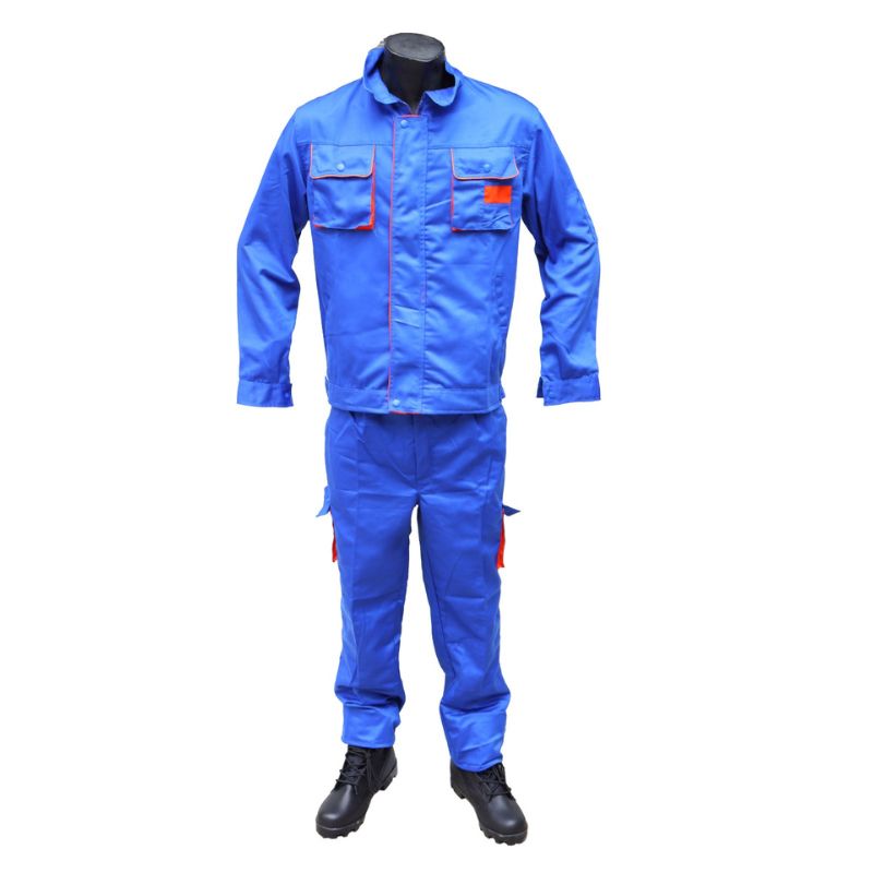 TENUE BLEUE AVEC TRACE ORANGE ITECH XL