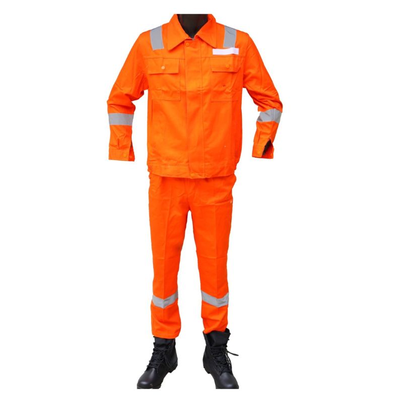 TENUE ORANGE 100% COTON STS