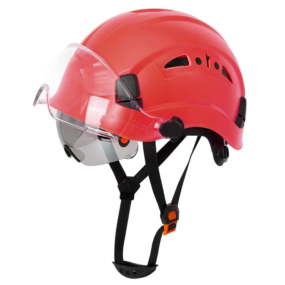CASQUE ROUGE AVEC LUNETTE