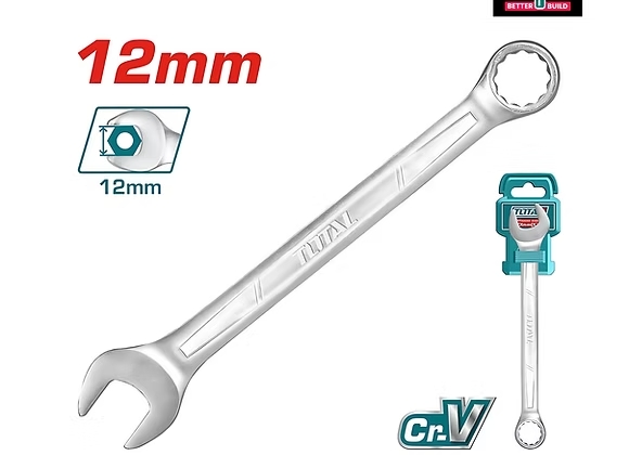 CLE PLATE MIXTE 12MM TOTAL THT1022121