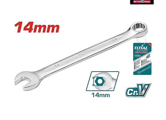 CLE PLATE MIXTE TOTAL 14MM THT1022121